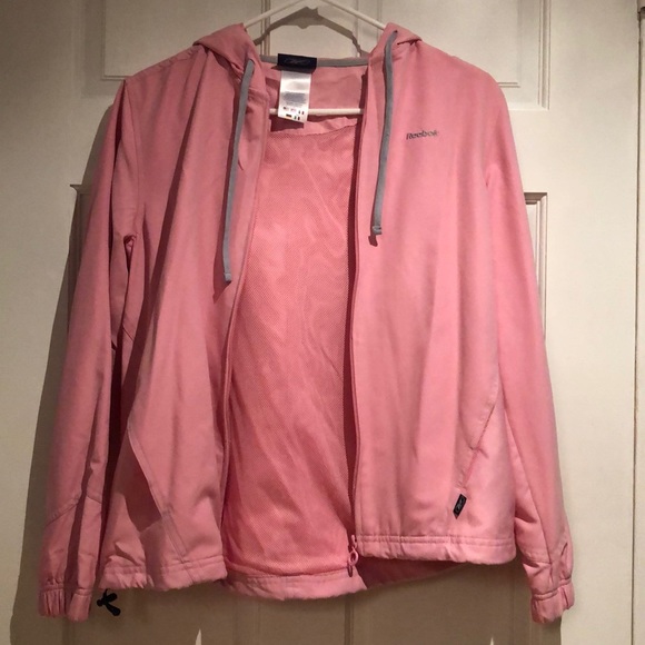 Reebok Women’s Pastel Pink Hooded Jacket - Picture 3 of 3